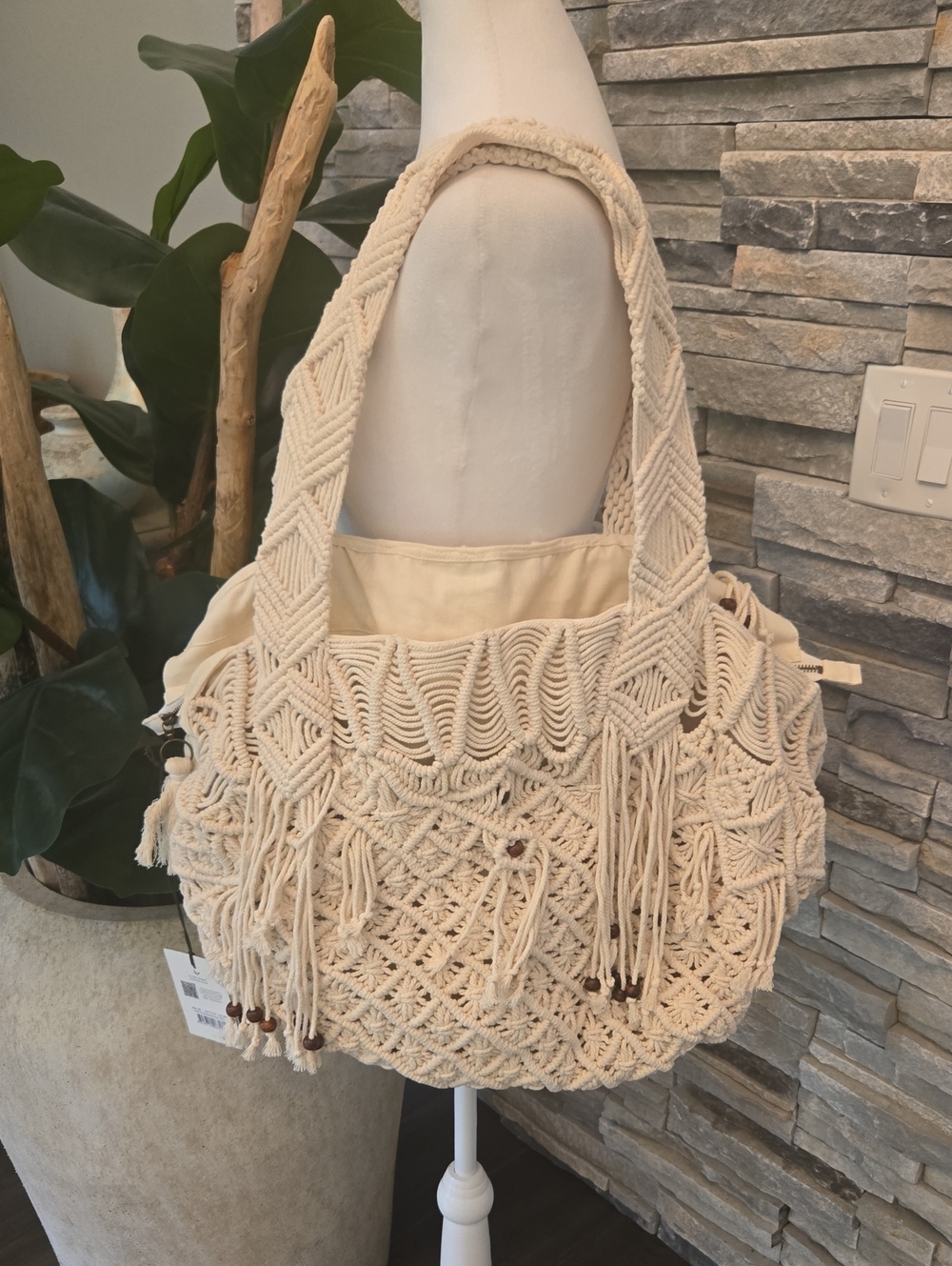Spell Sister Honey Macrame Bag - Picture 2 of 9